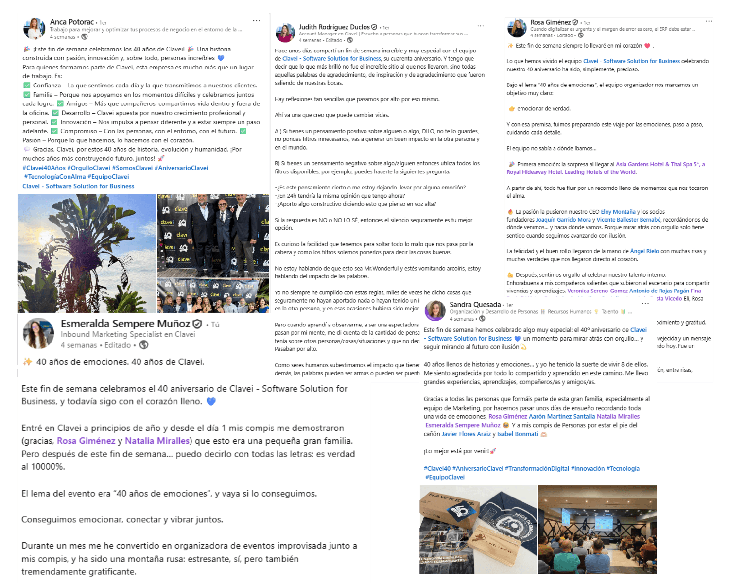 Publicaciones en Linkedin