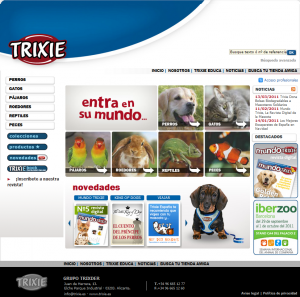 Imagen del Portal de Comercio Electrónico de Trixder, cliente de Clavei