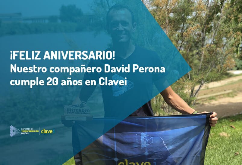 David, ¡Feliz 20 aniversario en Clavei!