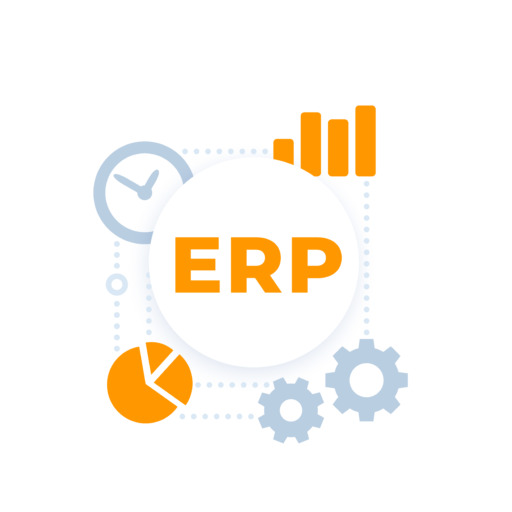 erp solution vector icon design