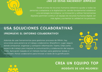 Infografía: 5 acciones para mejorar la productividad del área de RRHH