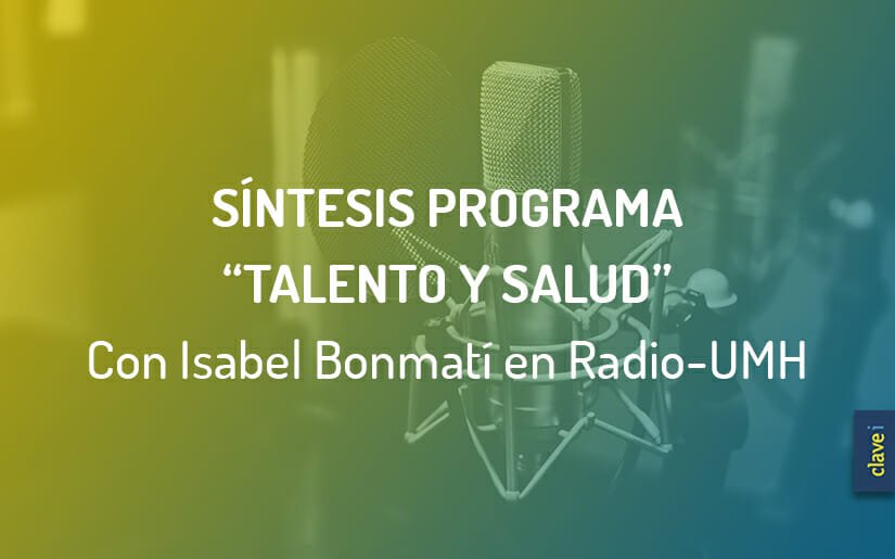Isabel Bonmatí de Clavei participa en el espacio radiofónico “Talento y Salud” de la UMH